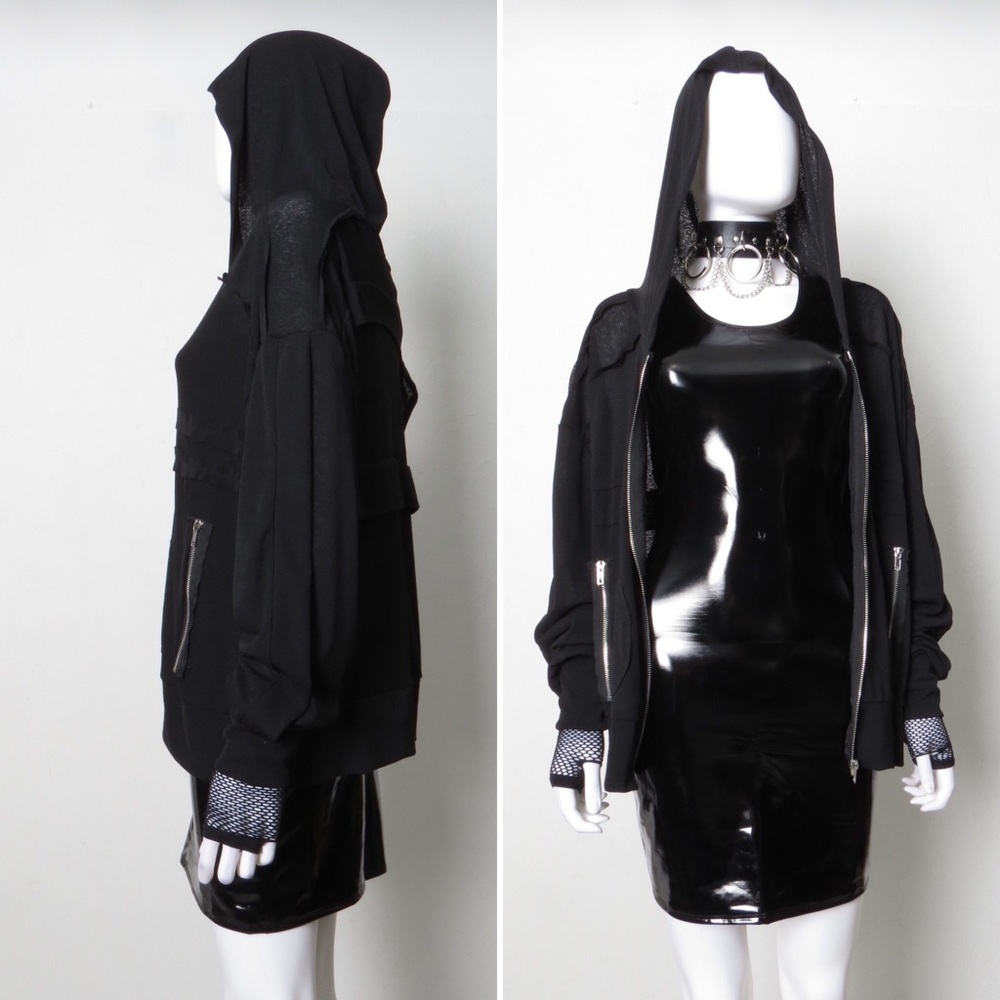 Sheer Crepe Hoodie - Picture 5 of 8